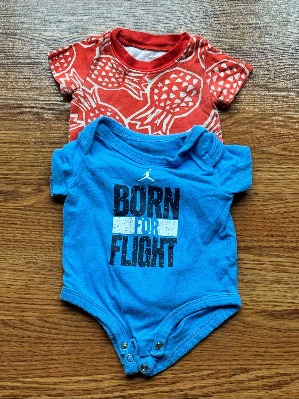 Jordan Blue "Born for Flight" Short-Sleeve Baby One-Piece